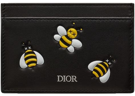 kaws dior card holder